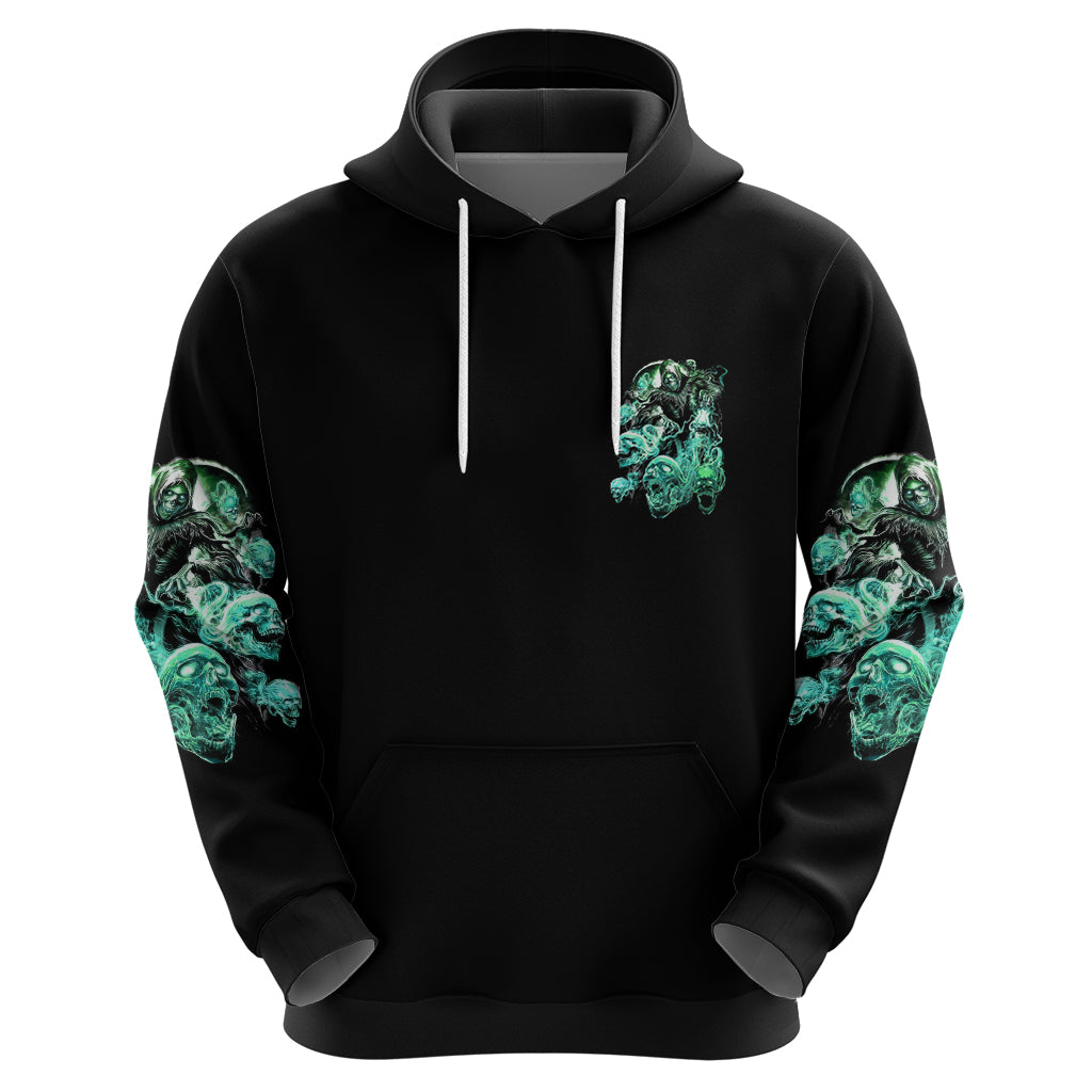 I'm Never Alone Skull Reaper Hoodie - Wonder Print Shop