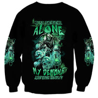 I'm Never Alone Skull Reaper Sweatshirt - Wonder Print Shop