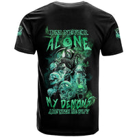 I'm Never Alone Skull Reaper T Shirt - Wonder Print Shop