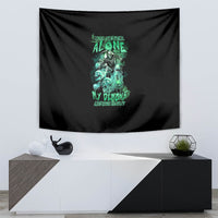 I'm Never Alone Skull Reaper Tapestry - Wonder Print Shop