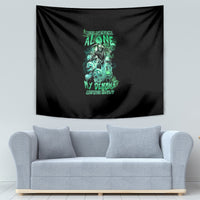 I'm Never Alone Skull Reaper Tapestry - Wonder Print Shop