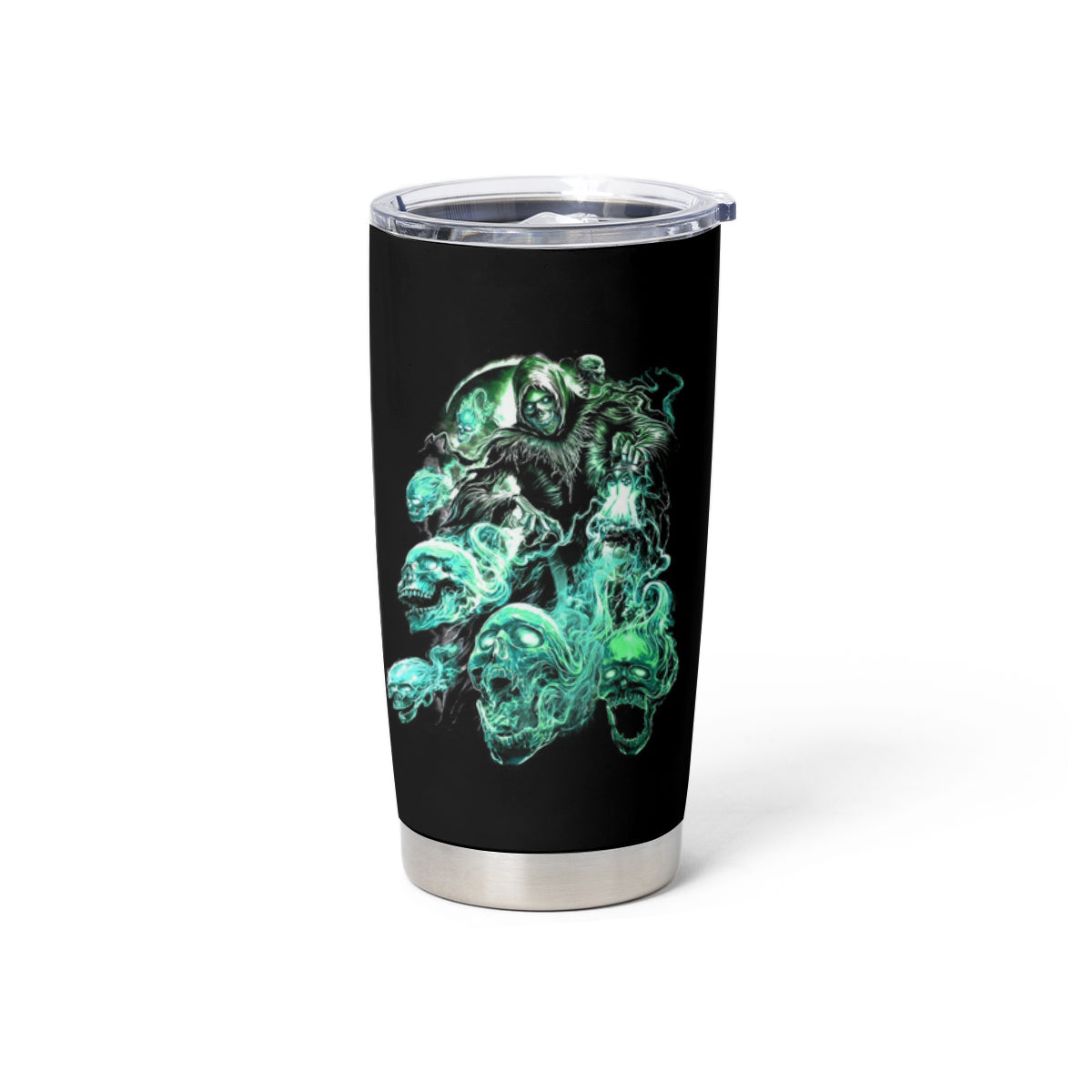 I'm Never Alone Skull Reaper Tumbler Cup - Wonder Print Shop