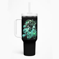 I'm Never Alone Skull Reaper Tumbler With Handle - Wonder Print Shop