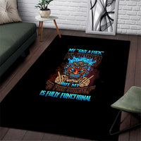 My Give A F Tiki Skull Area Rug - Wonder Print Shop