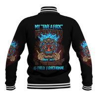 My Give A F Tiki Skull Baseball Jacket - Wonder Print Shop