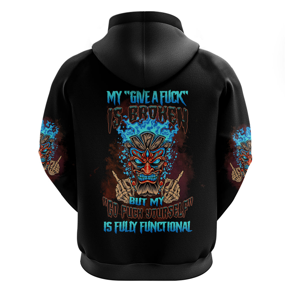 My Give A F Tiki Skull Hoodie - Wonder Print Shop