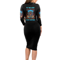 My Give A F Tiki Skull Long Sleeve Bodycon Dress - Wonder Print Shop