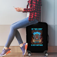 My Give A F Tiki Skull Luggage Cover - Wonder Print Shop