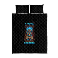 My Give A F Tiki Skull Quilt Bed Set - Wonder Print Shop