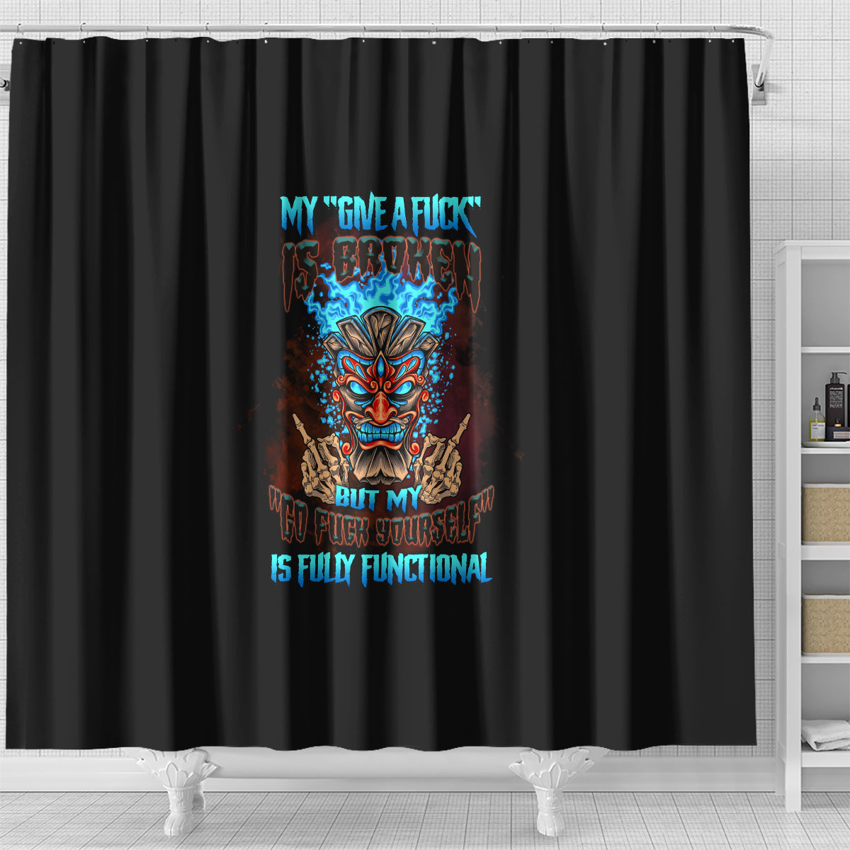 my-give-a-f-tiki-skull-shower-curtain