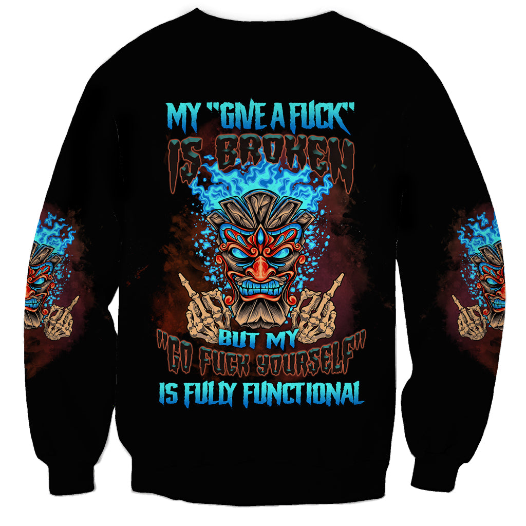 My Give A F Tiki Skull Sweatshirt - Wonder Print Shop