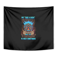 My Give A F Tiki Skull Tapestry - Wonder Print Shop