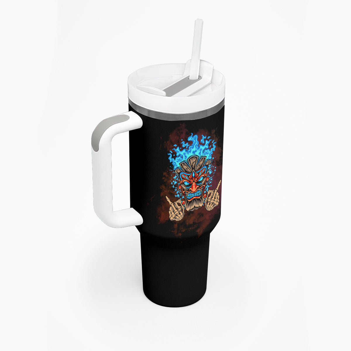 My Give A F Tiki Skull Tumbler With Handle - Wonder Print Shop