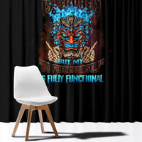 My Give A F Tiki Skull Window Curtain - Wonder Print Shop