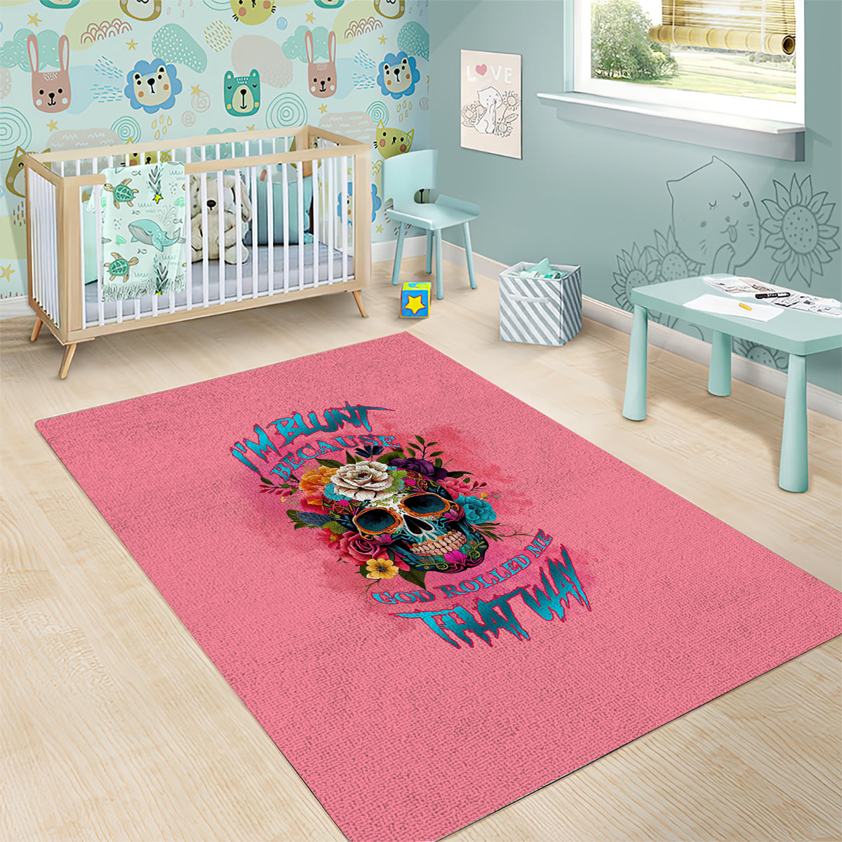 I'm Blunt Because God Rolled Me Area Rug - Wonder Print Shop