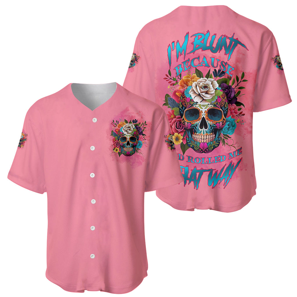 I'm Blunt Because God Rolled Me Baseball Jersey - Wonder Print Shop