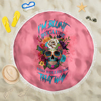 I'm Blunt Because God Rolled Me Beach Blanket - Wonder Print Shop