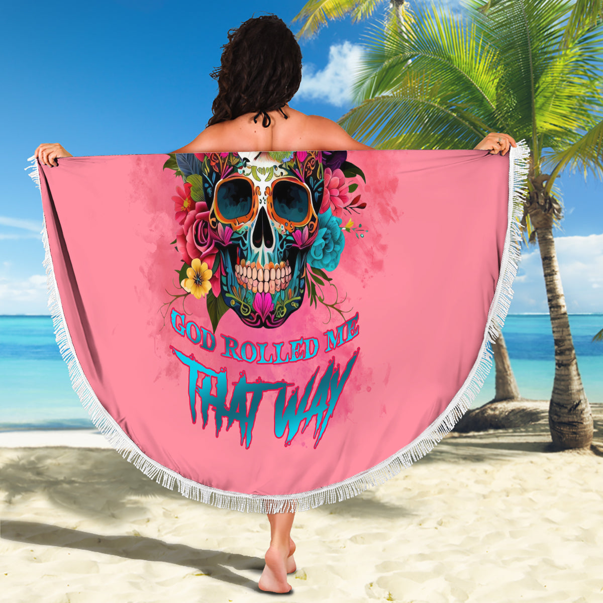 I'm Blunt Because God Rolled Me Beach Blanket - Wonder Print Shop