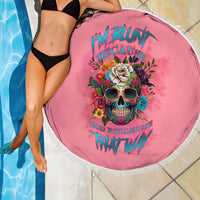 I'm Blunt Because God Rolled Me Beach Blanket - Wonder Print Shop