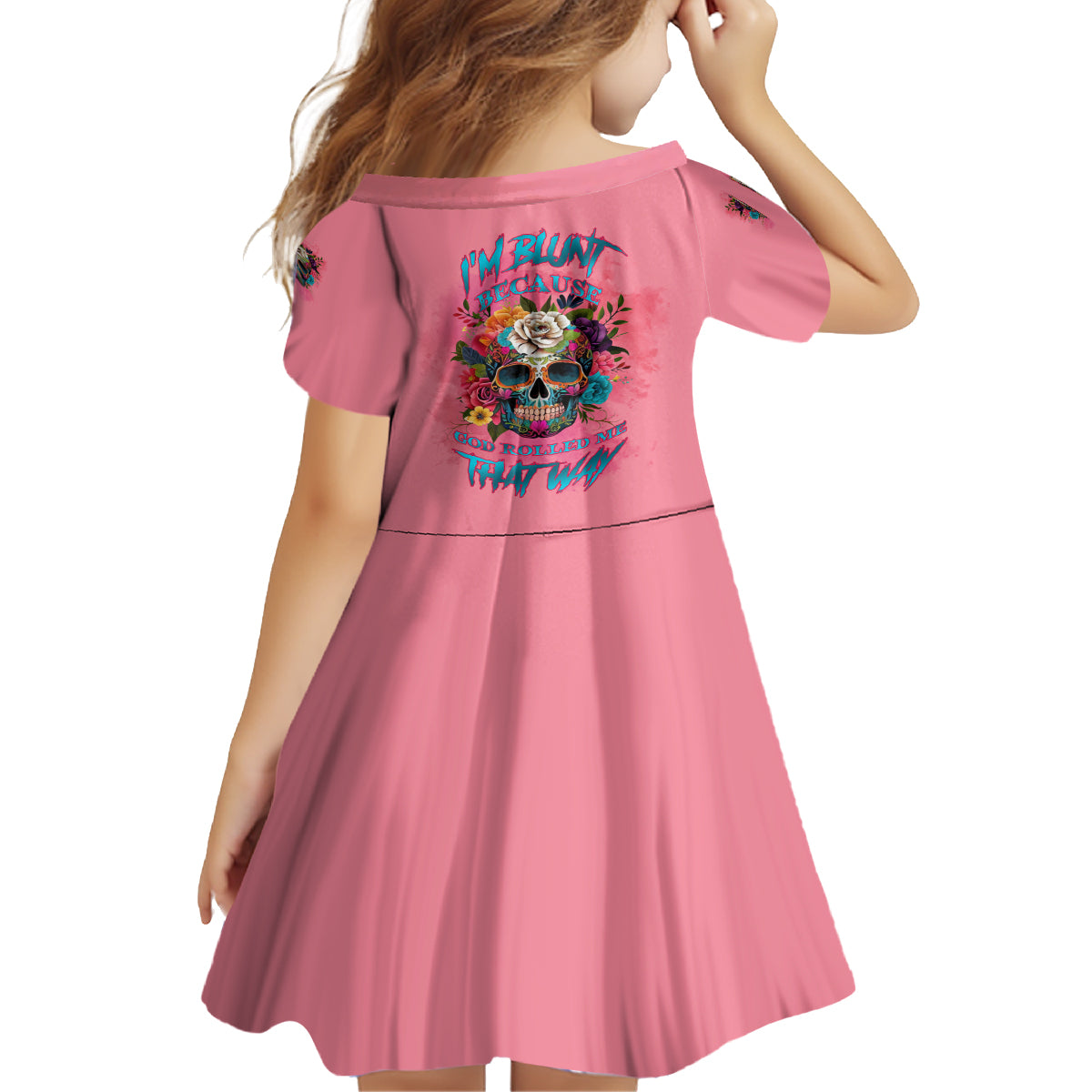 I'm Blunt Because God Rolled Me Family Matching Long Sleeve Bodycon Dress and Hawaiian Shirt - Wonder Print Shop