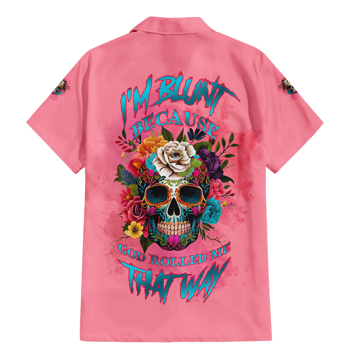 I'm Blunt Because God Rolled Me Family Matching Mermaid Dress and Hawaiian Shirt - Wonder Print Shop