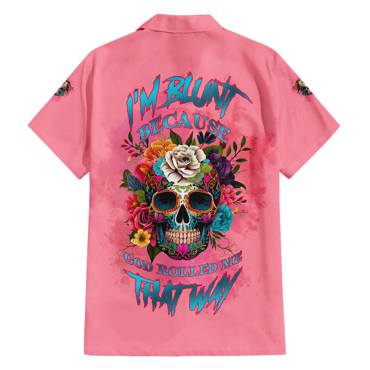 I'm Blunt Because God Rolled Me Family Matching Tank Maxi Dress and Hawaiian Shirt - Wonder Print Shop