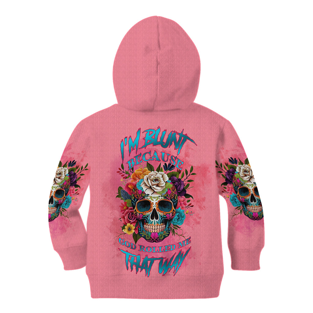 I'm Blunt Because God Rolled Me Kid Hoodie - Wonder Print Shop