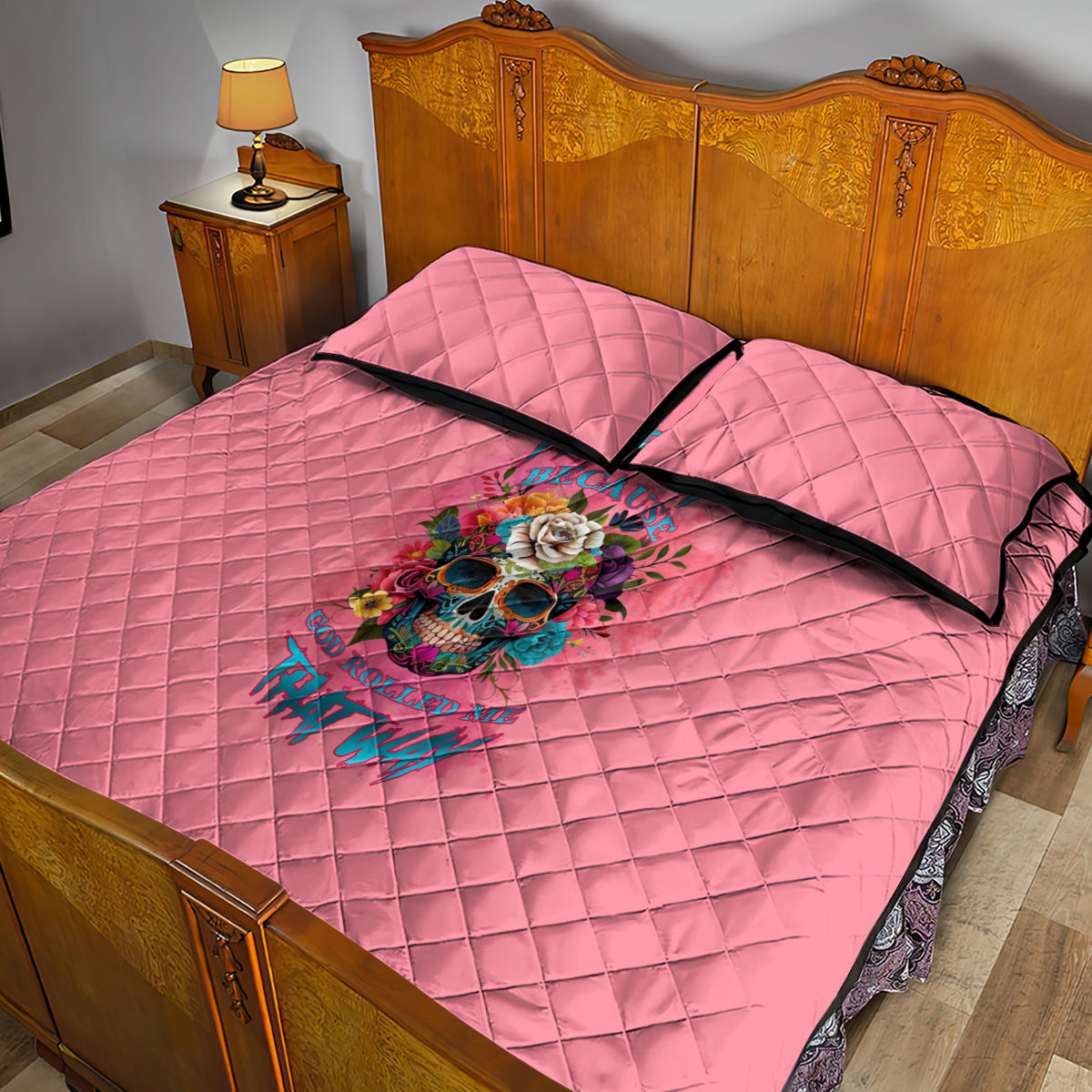 I'm Blunt Because God Rolled Me Quilt Bed Set - Wonder Print Shop