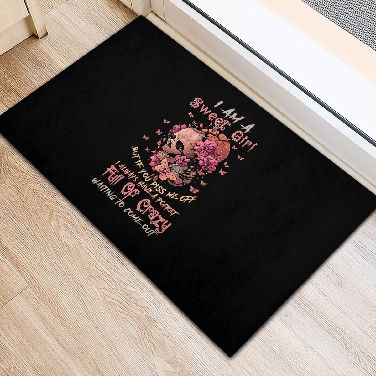 I'm Blunt Because God Rolled Me Rubber Doormat - Wonder Print Shop