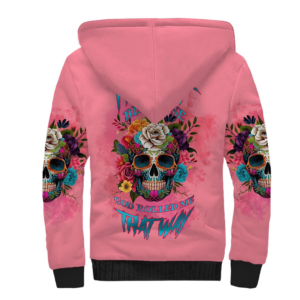 I'm Blunt Because God Rolled Me Sherpa Hoodie - Wonder Print Shop