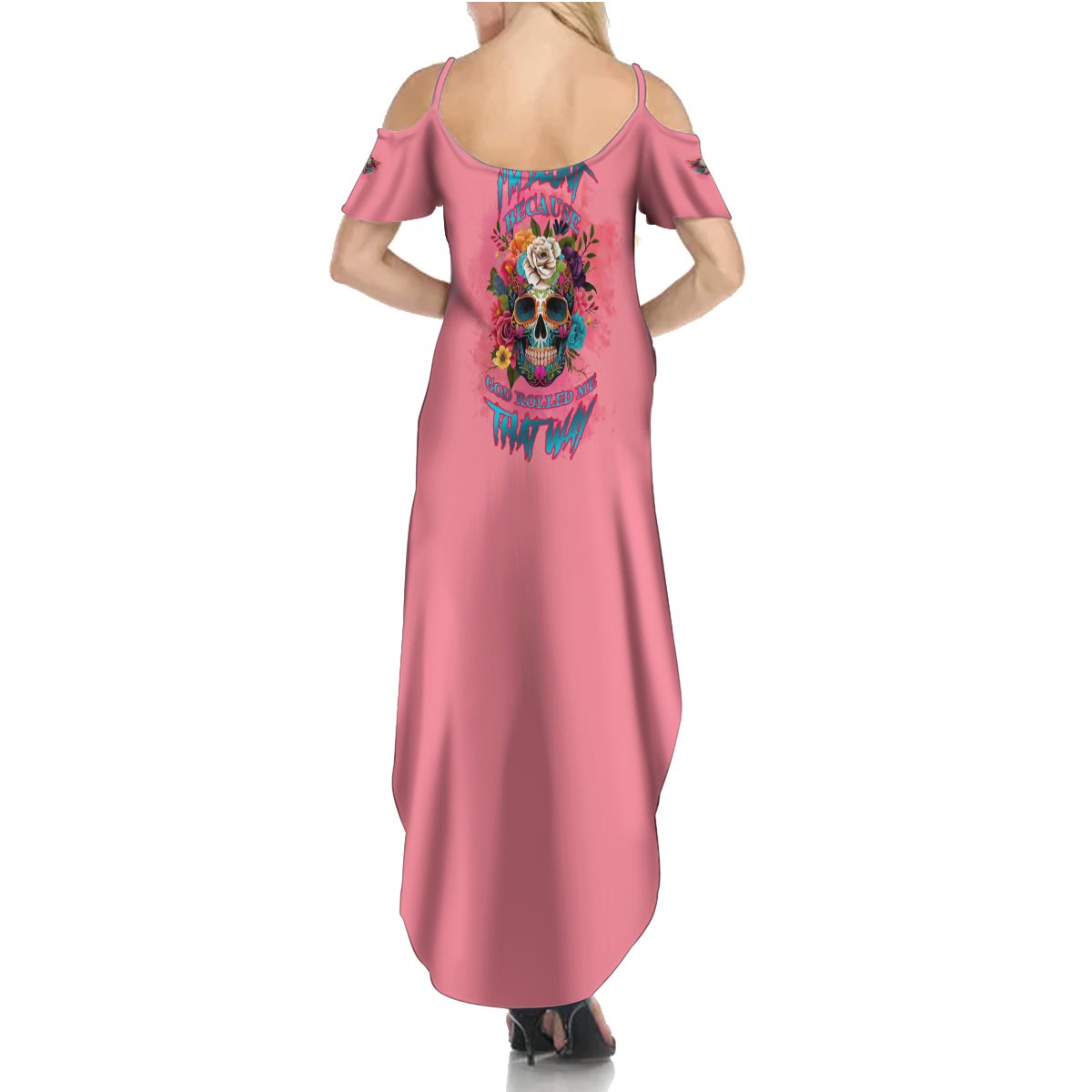 I'm Blunt Because God Rolled Me Summer Maxi Dress - Wonder Print Shop