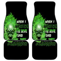 When I Was Born Skull Car Mats - Wonder Print Shop