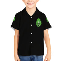 When I Was Born Skull Family Matching Short Sleeve Bodycon Dress and Hawaiian Shirt - Wonder Print Shop