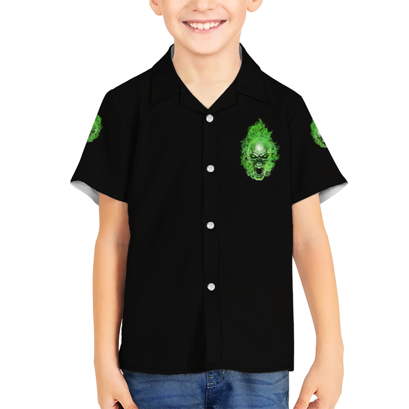 When I Was Born Skull Kid Hawaiian Shirt - Wonder Print Shop
