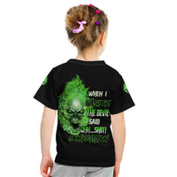 When I Was Born Skull Kid T Shirt - Wonder Print Shop