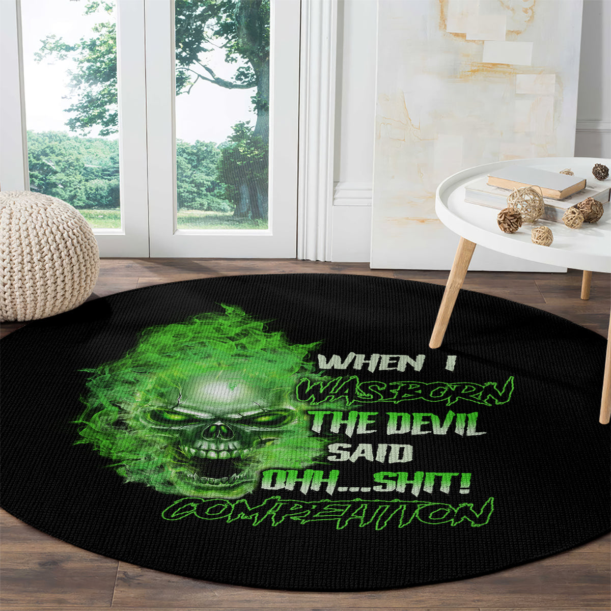 when-i-was-born-skull-round-carpet