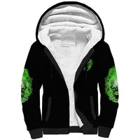 When I Was Born Skull Sherpa Hoodie - Wonder Print Shop