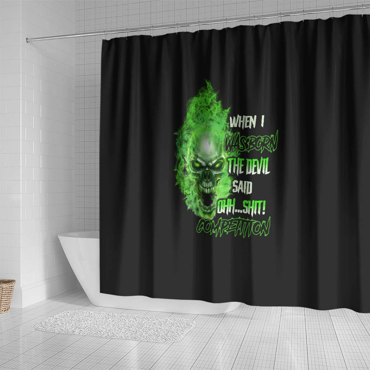 when-i-was-born-skull-shower-curtain