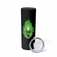 When I Was Born Skull Skinny Tumbler - Wonder Print Shop