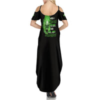 When I Was Born Skull Summer Maxi Dress - Wonder Print Shop