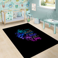 The Good Girl In Me Got Tired Skull Witch Halloween Area Rug - Wonder Print Shop