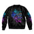 The Good Girl In Me Got Tired Skull Witch Halloween Bomber Jacket - Wonder Print Shop