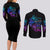 The Good Girl In Me Got Tired Skull Witch Halloween Couples Matching Long Sleeve Bodycon Dress and Long Sleeve Button Shirt - Wonder Print Shop