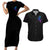 The Good Girl In Me Got Tired Skull Witch Halloween Couples Matching Short Sleeve Bodycon Dress and Hawaiian Shirt - Wonder Print Shop