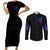 The Good Girl In Me Got Tired Skull Witch Halloween Couples Matching Short Sleeve Bodycon Dress and Long Sleeve Button Shirt - Wonder Print Shop