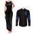 The Good Girl In Me Got Tired Skull Witch Halloween Couples Matching Tank Maxi Dress and Long Sleeve Button Shirt - Wonder Print Shop