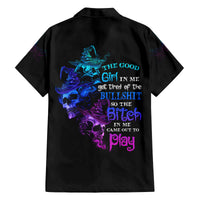 The Good Girl In Me Got Tired Skull Witch Halloween Family Matching Puletasi Dress and Hawaiian Shirt - Wonder Print Shop