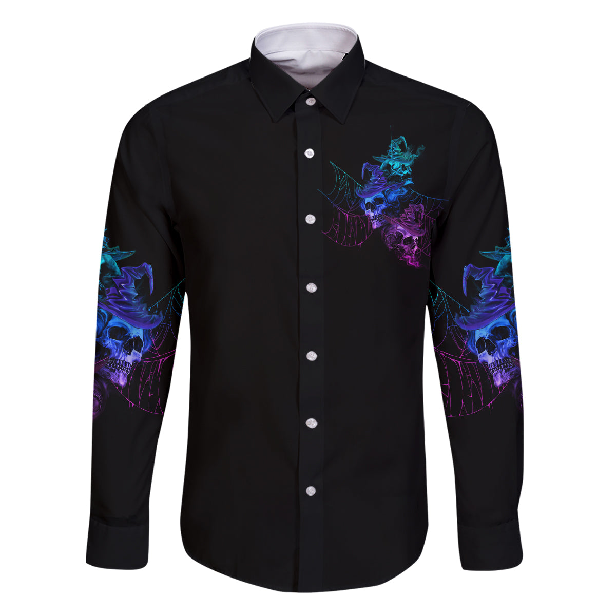 The Good Girl In Me Got Tired Skull Witch Halloween Family Matching Puletasi Dress and Hawaiian Shirt - Wonder Print Shop