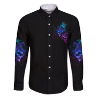 The Good Girl In Me Got Tired Skull Witch Halloween Family Matching Puletasi Dress and Hawaiian Shirt - Wonder Print Shop