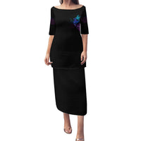 The Good Girl In Me Got Tired Skull Witch Halloween Family Matching Puletasi Dress and Hawaiian Shirt - Wonder Print Shop